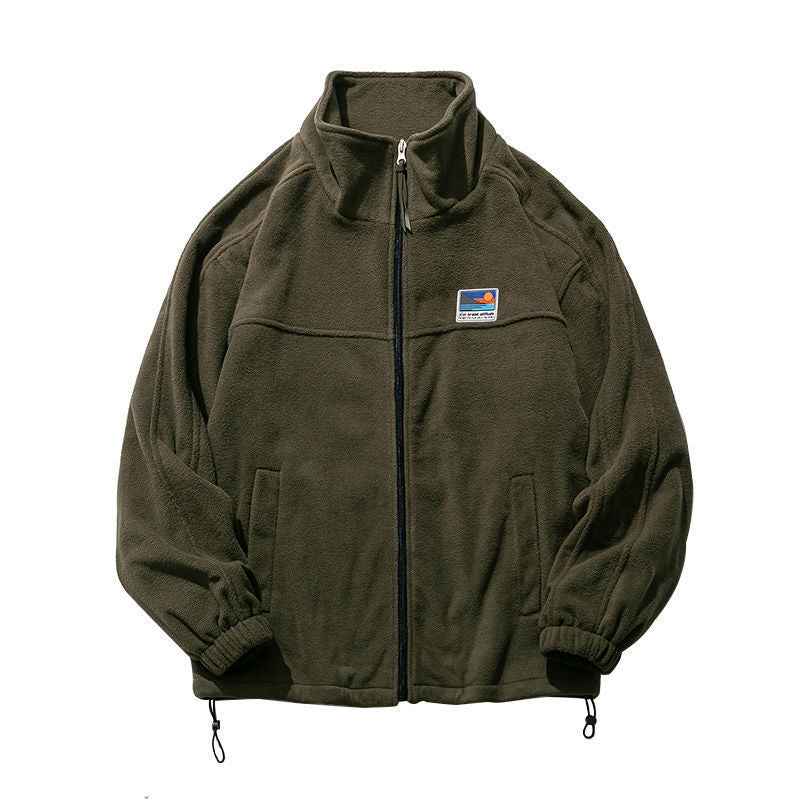 Men's Fleece Stand Collar Casual Jacket Colouronova