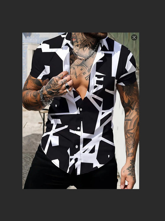 Mens Printed Shirt Colouronova