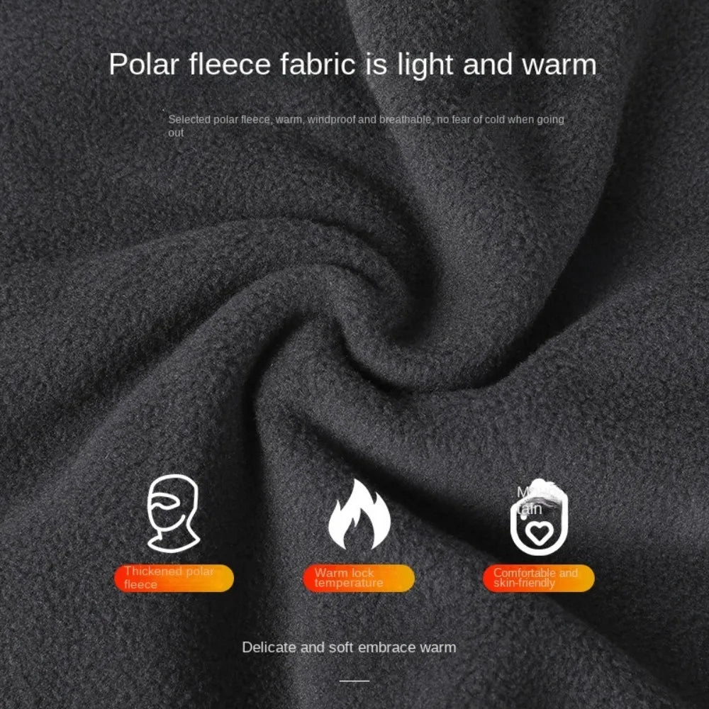 Balaclava Neck Warmer Fleece Ski Mask Bonnet Hat Ear Protection Beanies Hat Winter Face Mask Men Winter Cap Pullover Cap - Colouronova