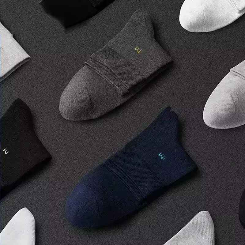 Cotton socks, men's mid-calf socks