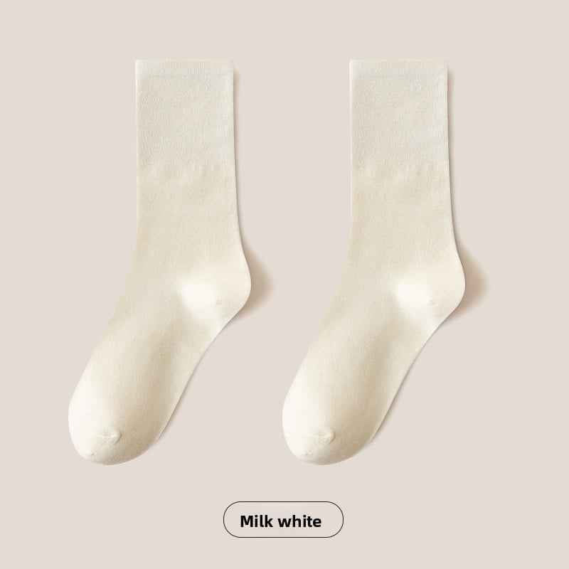 mid-calf length socks casual cotton socks