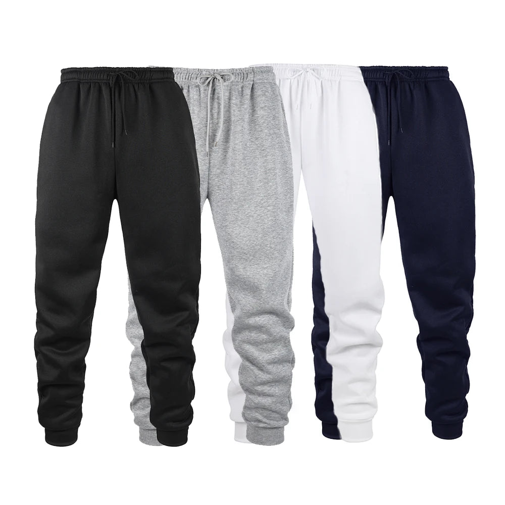 Mens Jogging Sports Pants Autumn Winter Sweatpants Men Sports Gym Trousers Fashion Solid Color Casual Workout Long Pants - Colouronova