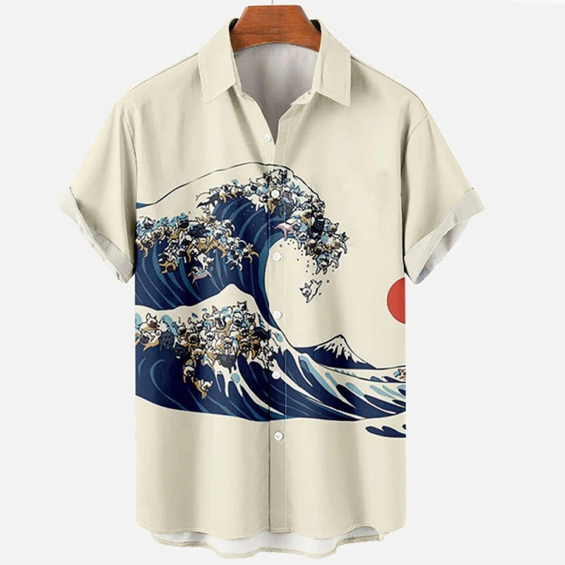 Mens Printed Shirt Colouronova