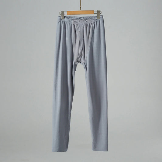 Mens Brushed Velvet Thick Quick Warming Warm Pants Leggings Multi Color Winter Warm Long John Underpants Elastic Bottom Pants - Colouronova