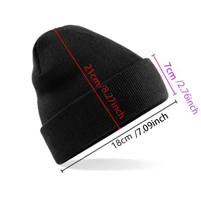 Demone Hunter Kids Knitted Hat Cute Anime Print Girl Beanie Cap Headgear Outdoor Street Warm Knit Cap Y2K Kawaii Game Party Gift - Colouronova