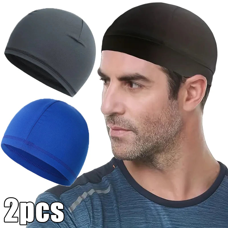 1/3pcs Motorcycle Helmet Inner Cap Hat Quick Dry Breathable Hat Racing Cap Under Helmet Beanie Cap Motocross Motor Helmet Hat - Colouronova