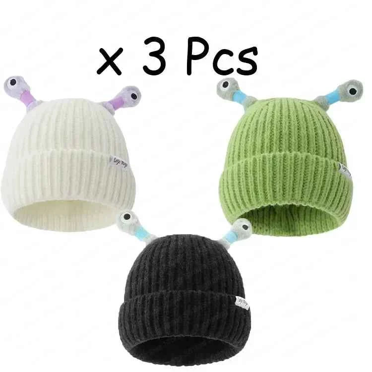 Parent Child Cute Glowing Little Knit Hat Funny Cold Weather Warm Weather Gear for Men Winter Hats for Women with Ear Christmas