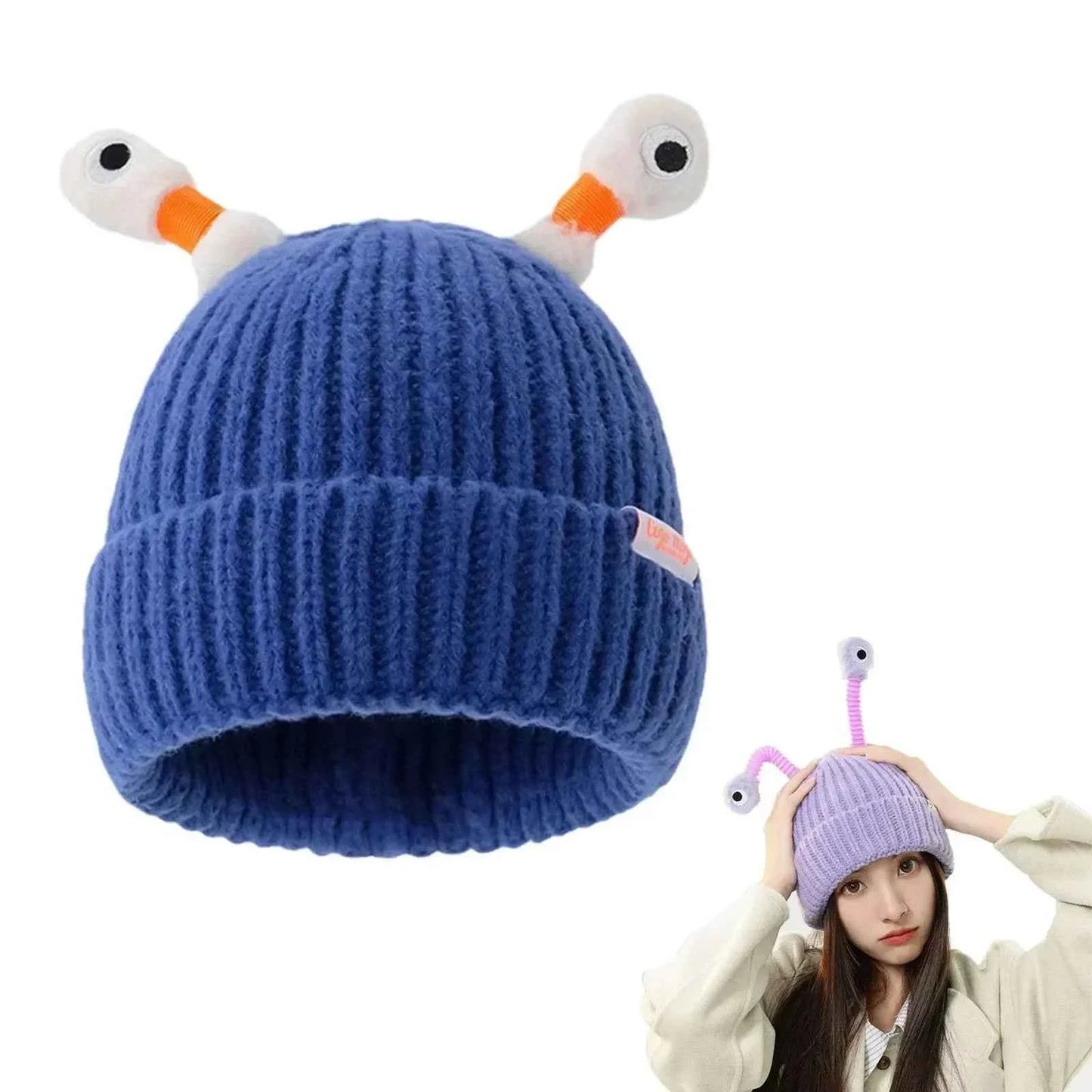 Parent Child Cute Glowing Little Knit Hat Funny Cold Weather Warm Weather Gear for Men Winter Hats for Women with Ear Christmas