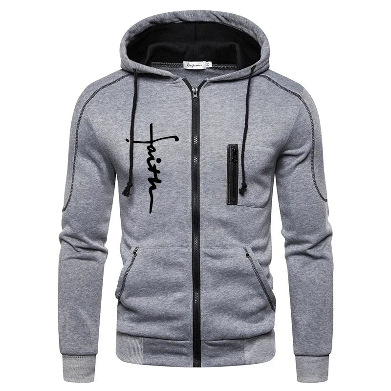 Daily Men's Tracksuit Jogging Hoodie Men Single Piece Sports Zipper Jacket Sweatshirts and Sports Pants Clothing Casual Outdoors Colouronova
