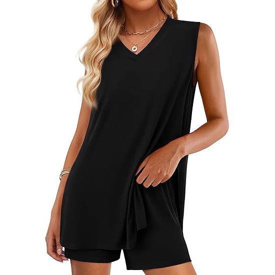 V-neck Sleeveless Top Colouronova