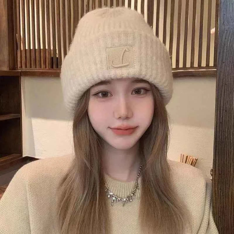 Solid Color Hats Autumn Winter Warm Cap For Women Girls Simple Outdoors Warm Caps Fashion Versatile Daily Casual Caps Gifts