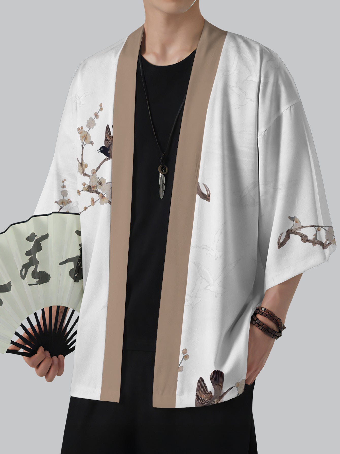 Printed Kimono Cardigan Colouronova