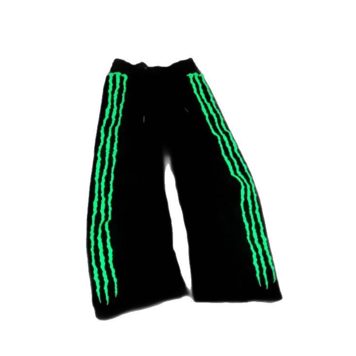 Hip-hop Streetwear Loose Pants with Paw Design Colouronova