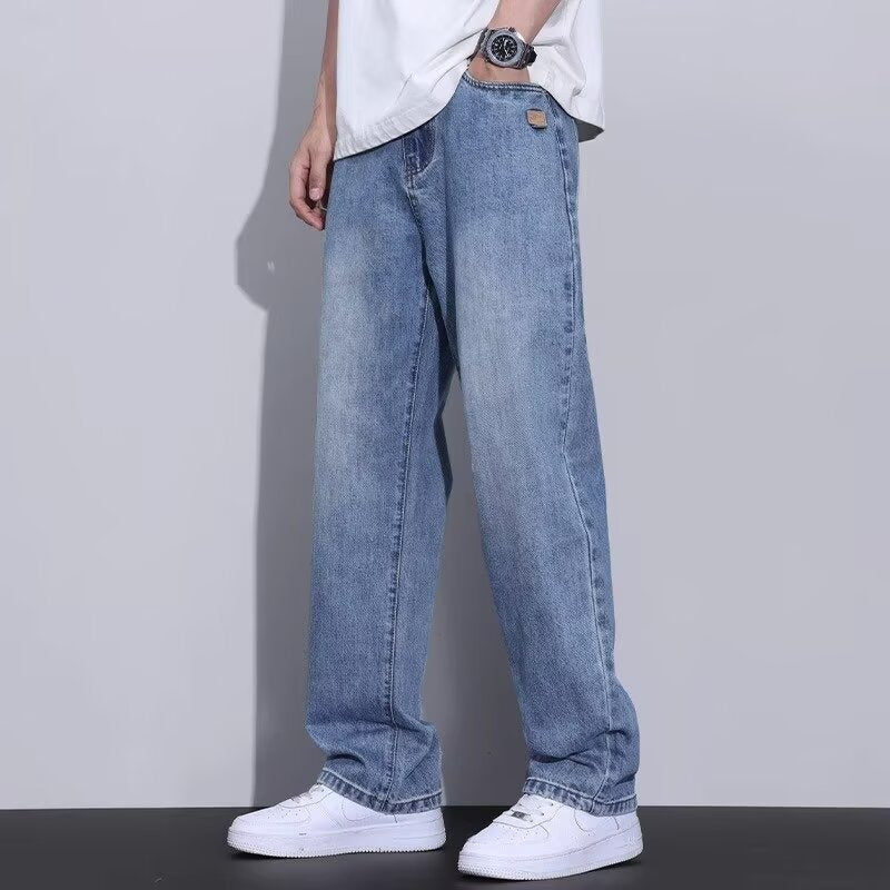 Mens Retro Straight Leg Jeans Colouronova