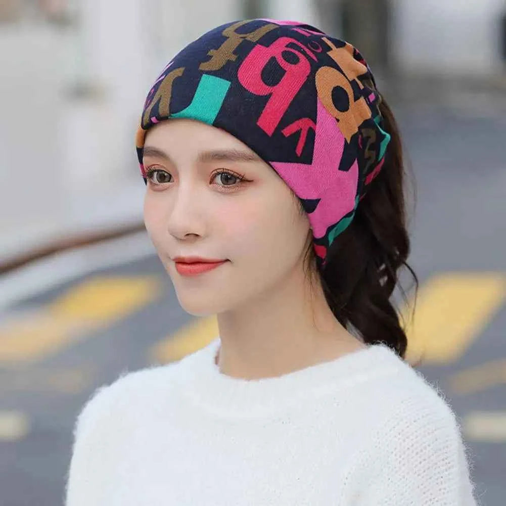 Scarf Neck Collar Multi-functional Scarf Breathable High Elastic Thickened Winter Warm Face Guard Headwear Cycling Scarf Hat