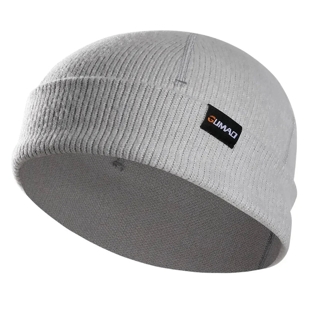 Warmer Beanie Hat Solid Color Soft Thermal Knitted Hat Bonnet Cap Autumn Winter Headwear for Cold Weather Running Skiing Walking - Colouronova