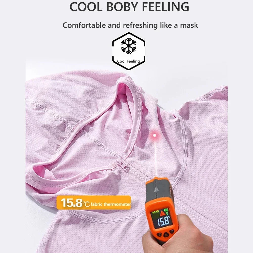 Sun Protection Jacket For Women And Men Jacket UPF50+ Ice Silk Skin Coat For Walking Travel And Fishing Outdoor Sports Clothing - Colouronova
