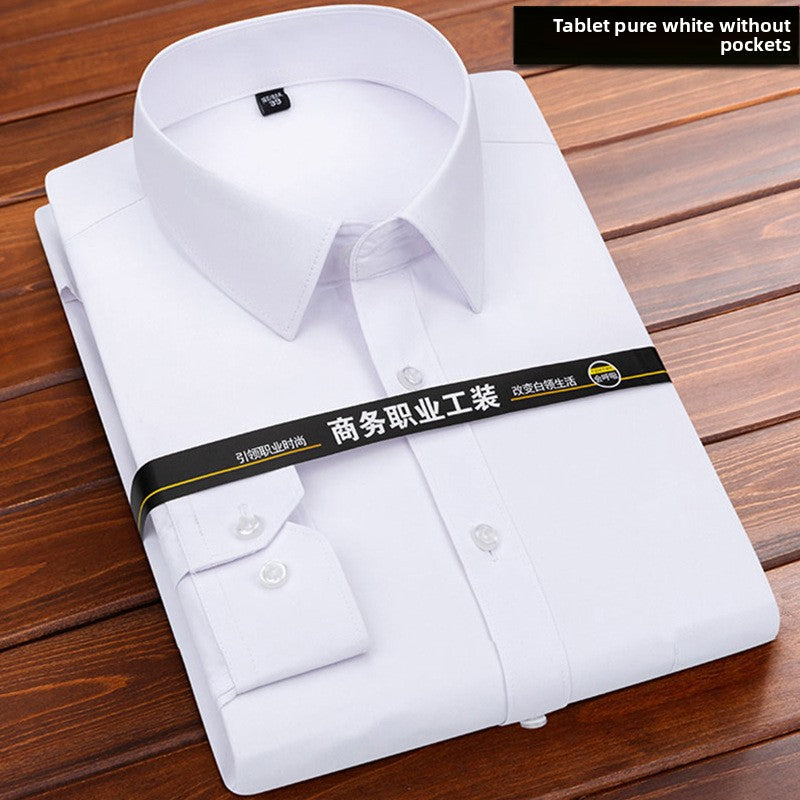 Long-sleeved solid-color men's shirt Colouronova