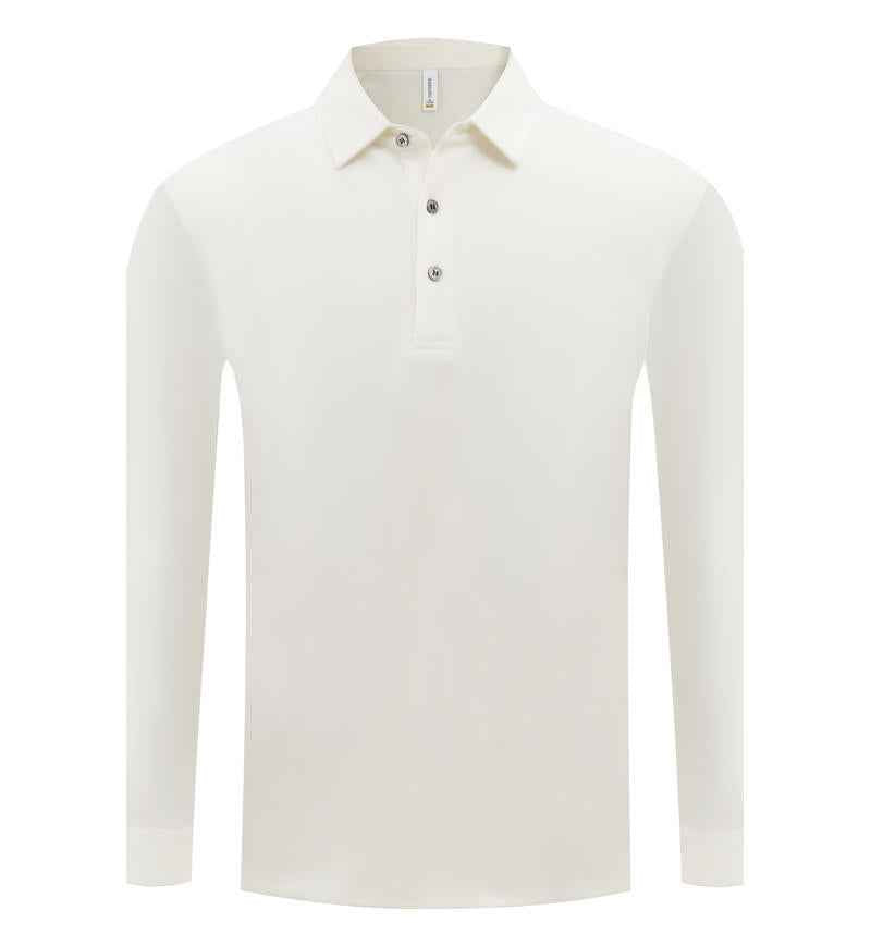 Customizable Long Sleeve Polo Shirt for Men