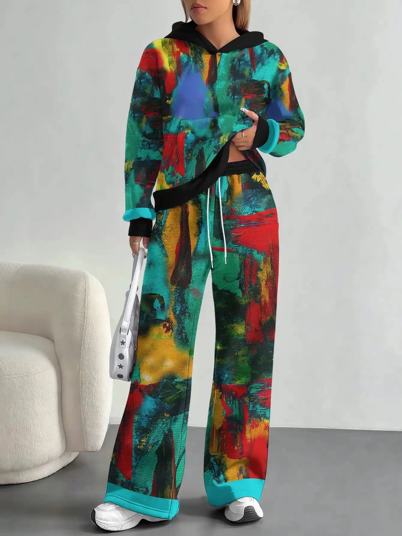 2025 new yellow green camouflage sports style foreign trade comfortable fashion leisure outdoor European and American women's su Colouronova