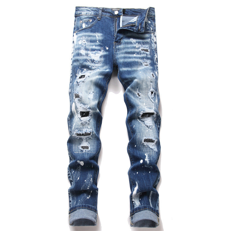 Mens Denim Trousers Colouronova