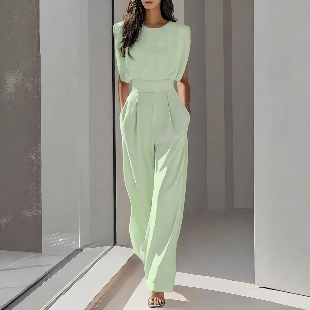 Women's Elegant Sleeveless Jumpsuit Colouronova