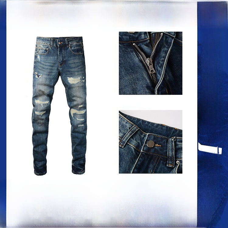 Men's ripped jeans Colouronova