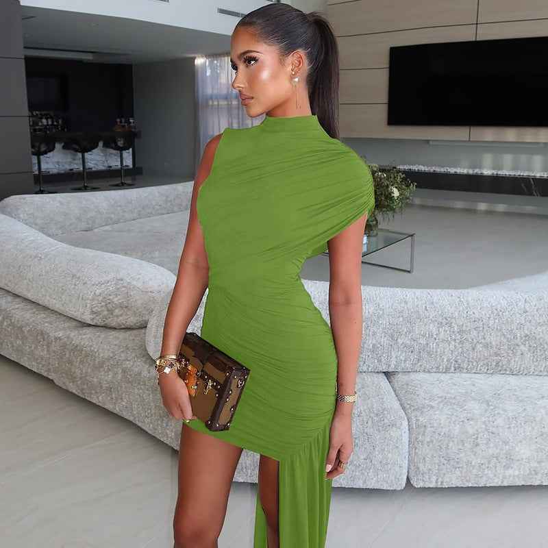 Irregular sleeveless dress