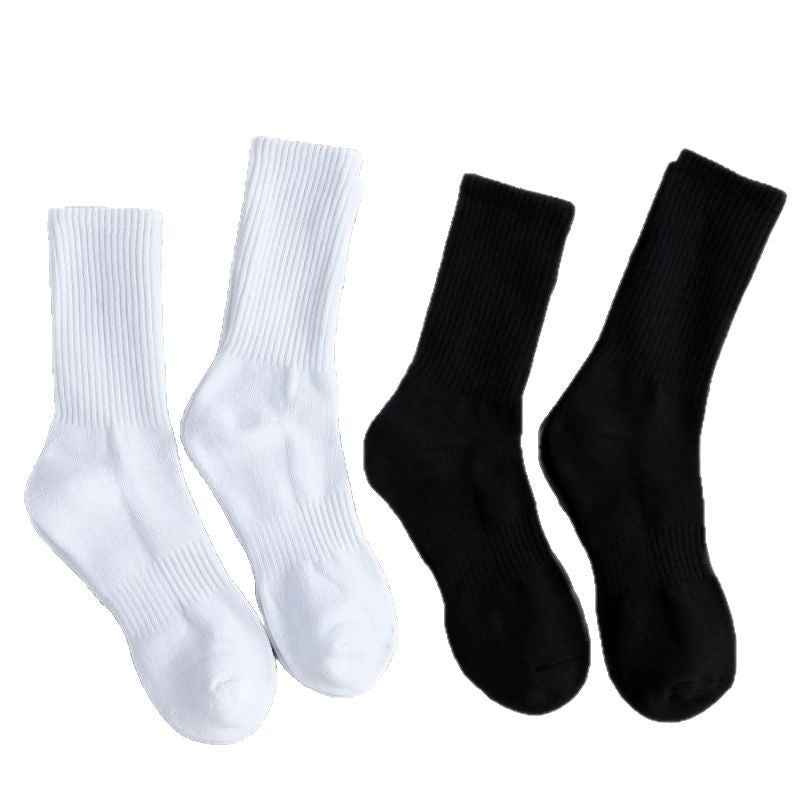 White mid-calf socks