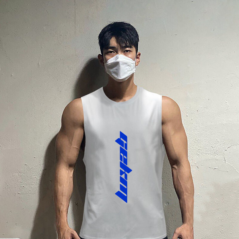Running training waistcoat loose sports T-shirt quick-drying top Colouronova