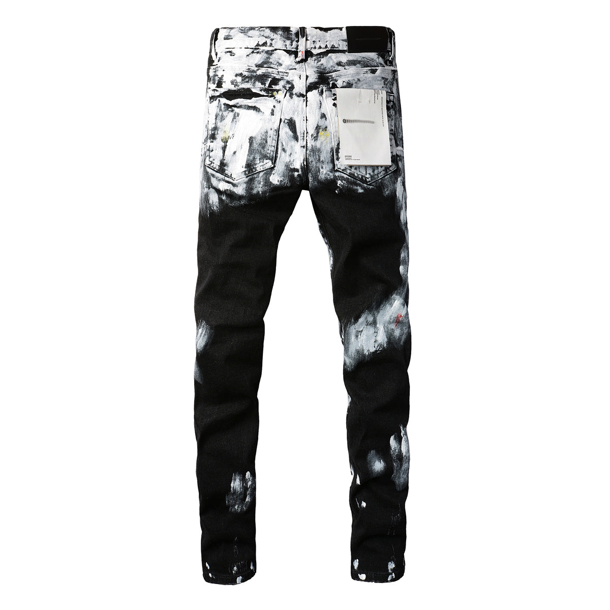 Hole-punched oil painting jeans Colouronova