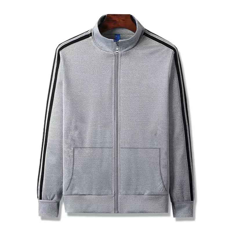 Casual Sports Suit Stand Collar Cardigan and Pants Set
