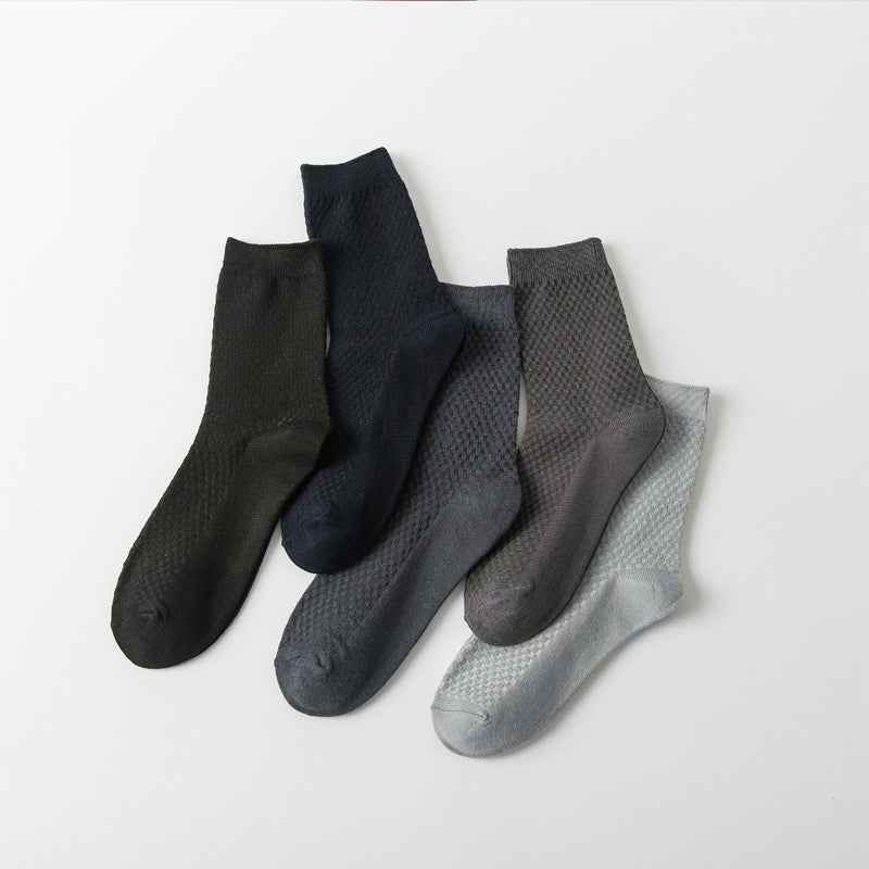 Bamboo fiber men's sweat-absorbing and breathable socks