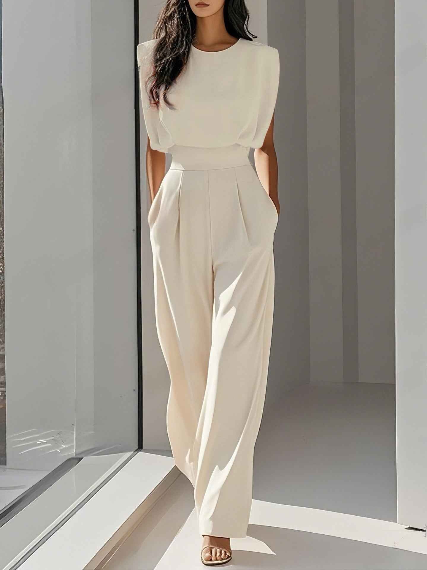 Women's Elegant Sleeveless Jumpsuit