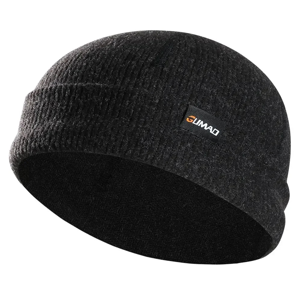 Warmer Beanie Hat Solid Color Soft Thermal Knitted Hat Bonnet Cap Autumn Winter Headwear for Cold Weather Running Skiing Walking - Colouronova