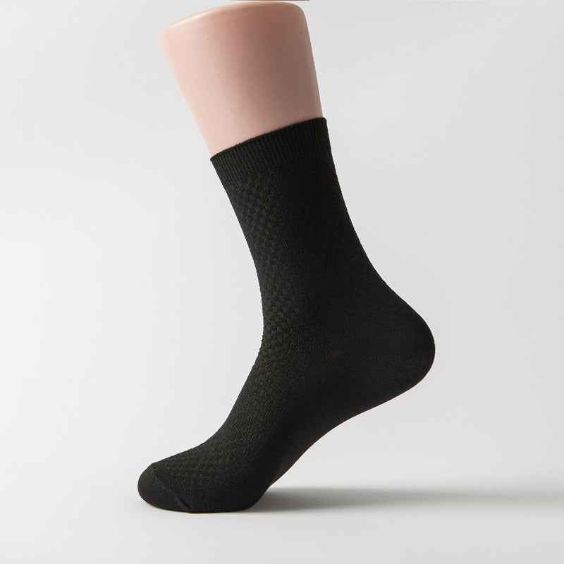 Bamboo fiber men's sweat-absorbing and breathable socks