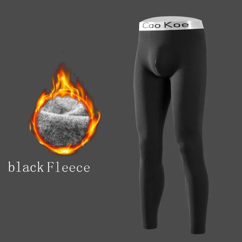 Men Long Johns Thermal Skin-Friendly Underwear Winter Warm Long Pants Male Soft Elastic Leggings Comfortable Tights - Colouronova