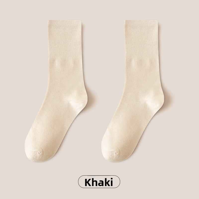 mid-calf length socks casual cotton socks
