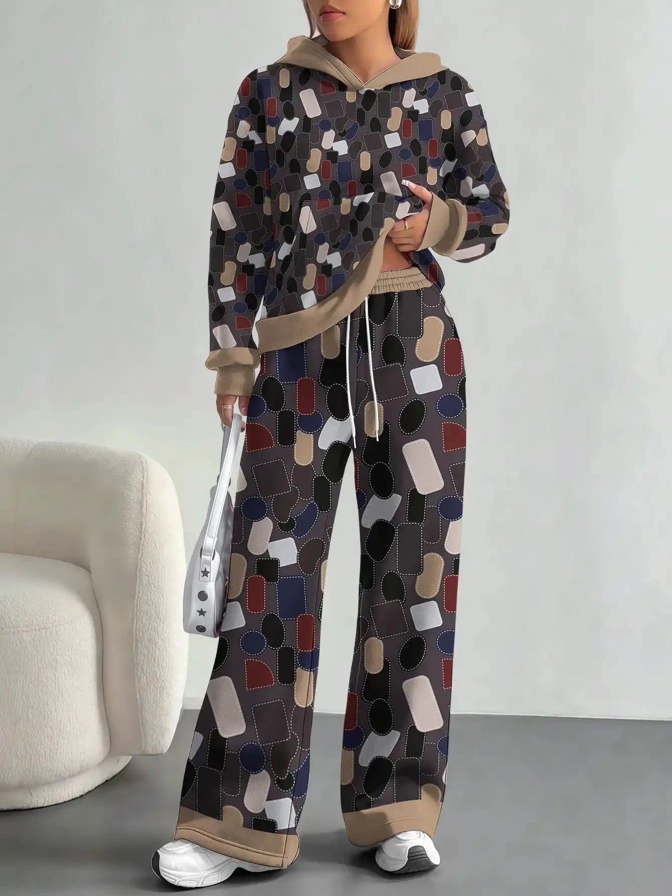 2025 new green camouflage sports style foreign trade printing hot style fashion casual outdoor European and American women's sui Colouronova