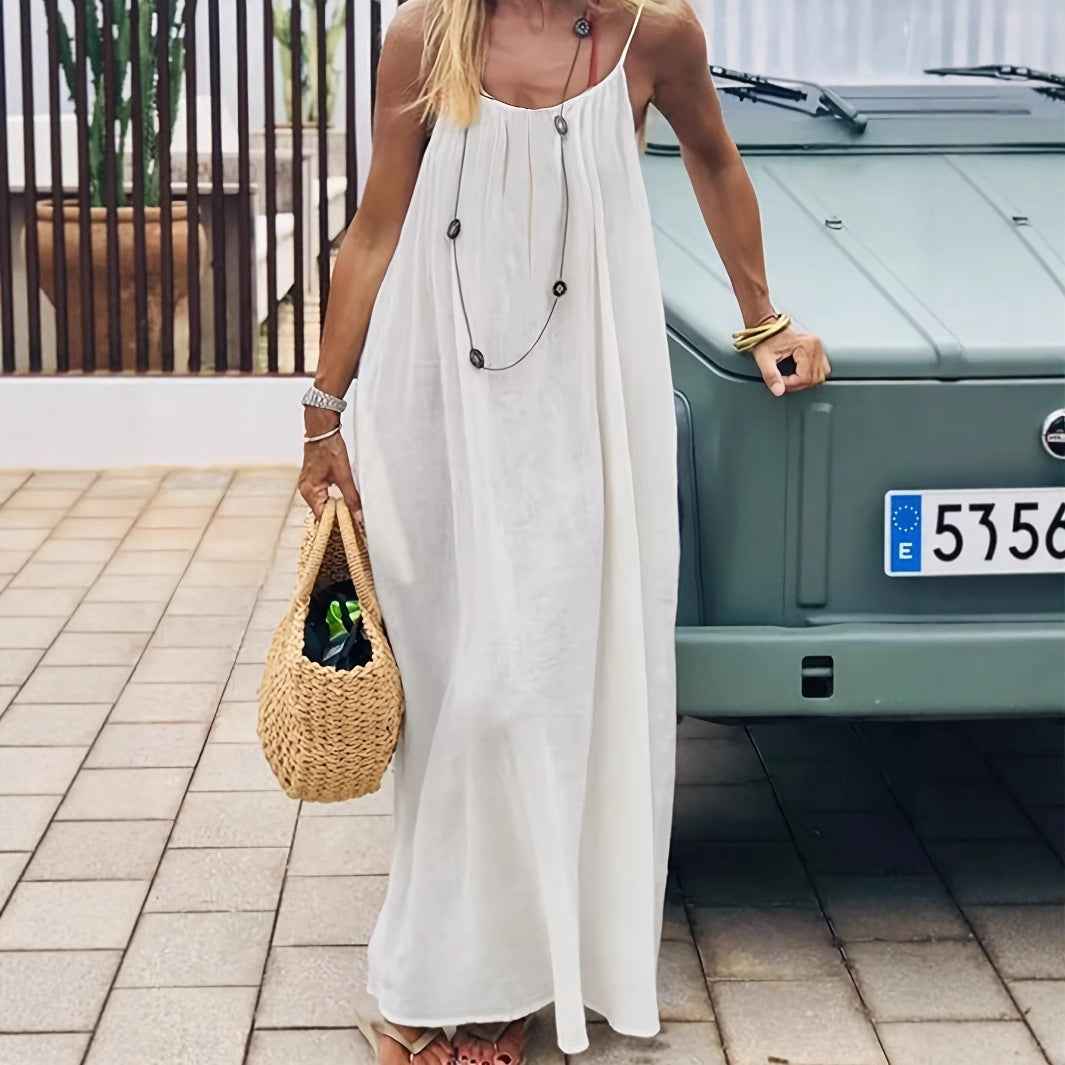 Women's Backless Suspender Home Dress