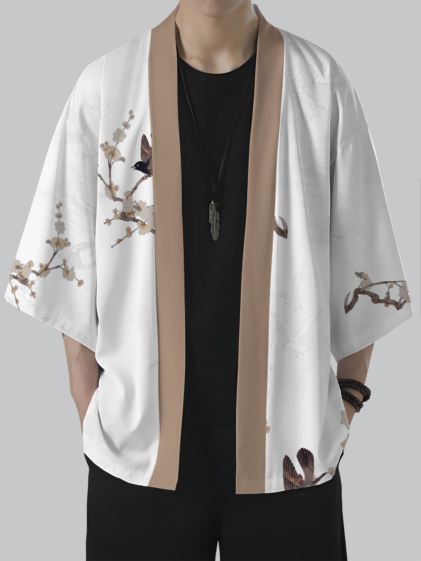 Printed Kimono Cardigan Colouronova