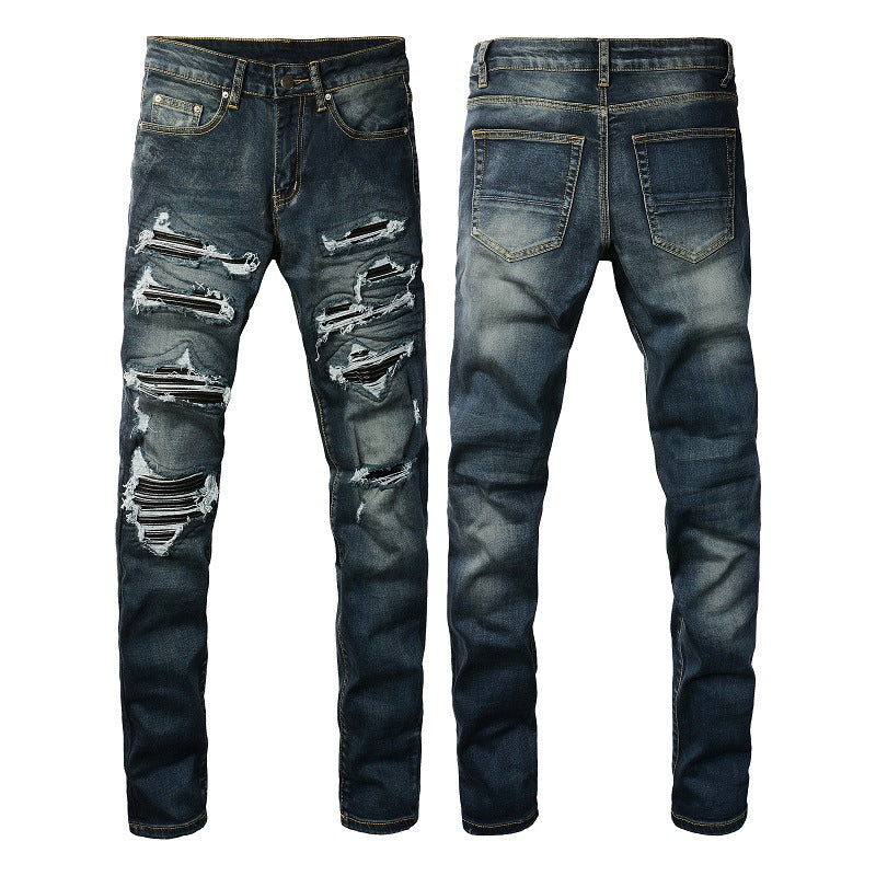 Mens Denim Trousers Colouronova