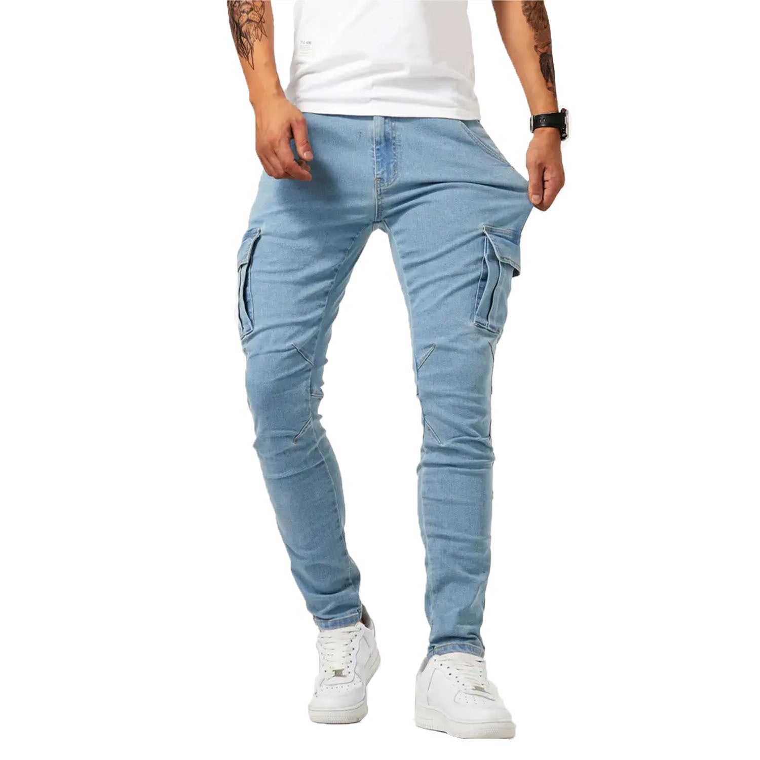 Men's Cotton Cargo Casual Pants Colouronova