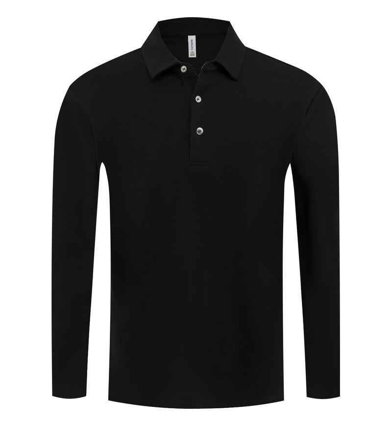 Customizable Long Sleeve Polo Shirt for Men