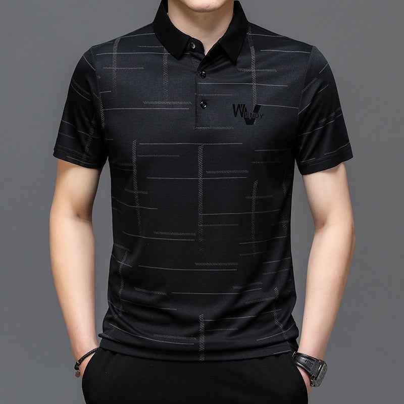 Mens Casual Short Sleeve Polo Shirt
