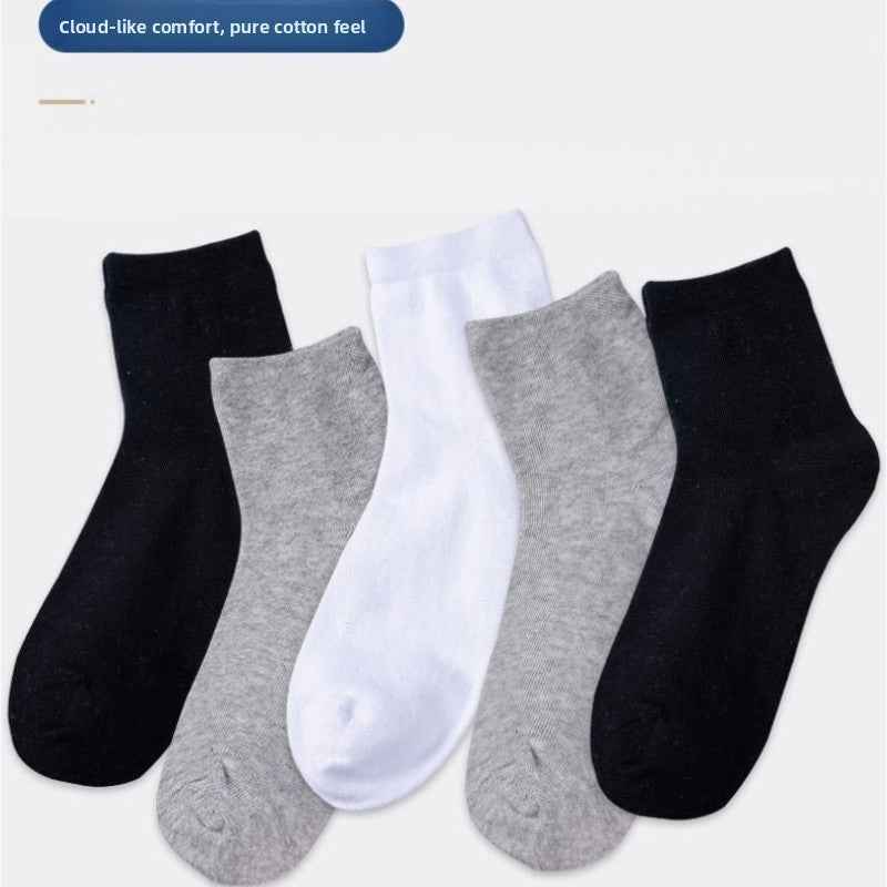 Summer Sweat-Absorbent Solid Color Socks