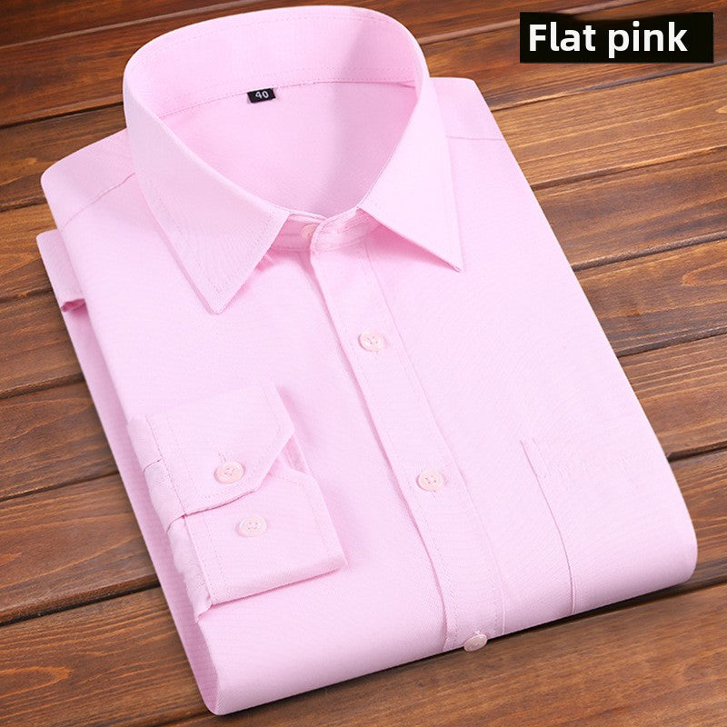 Long-sleeved solid-color men's shirt Colouronova