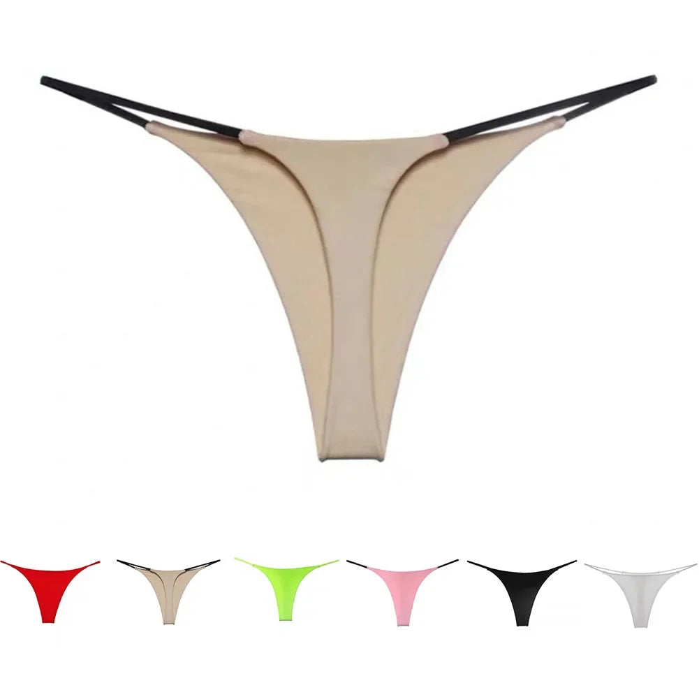 Women Panties Sexy Thongs Low Rise Lingerie G Strings Underwear Briefs Tanga Seamless Underpant Comfortable - Colouronova