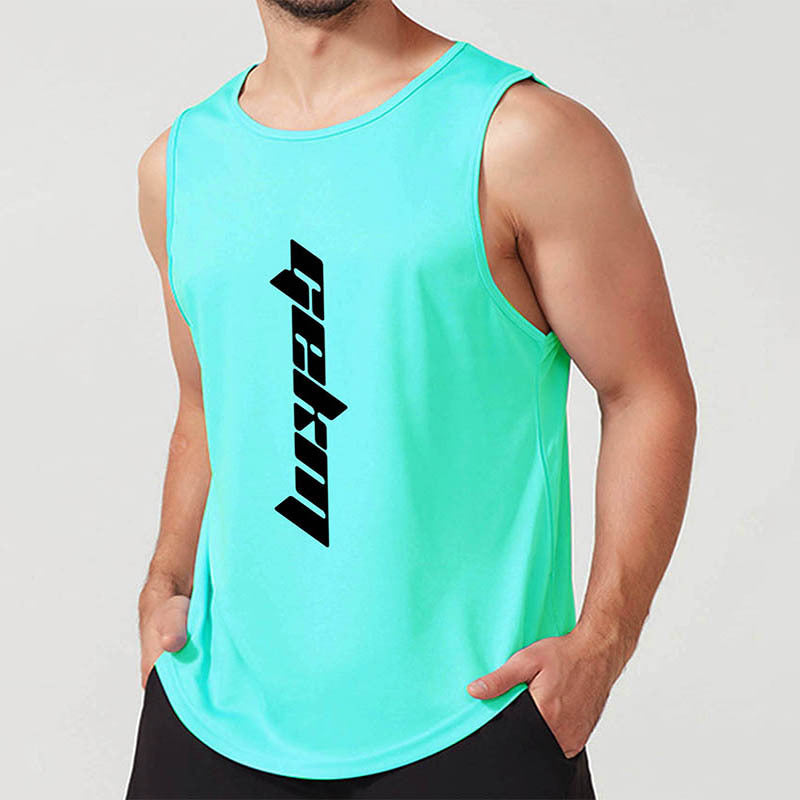 Running training waistcoat loose sports T-shirt quick-drying top Colouronova