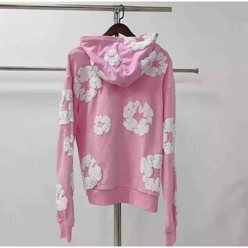 Heavyweight Fleece-Lined Hooded Sweatshirt with Unique Print